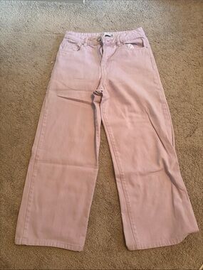 Women's Wide Leg Jeans in Light Purple